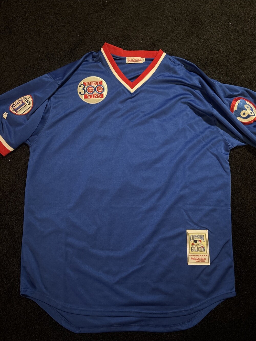 Chicago Cubs Vintage Baseball Greg Maddux 300 Wins Jersey Michell & Ness Size 54